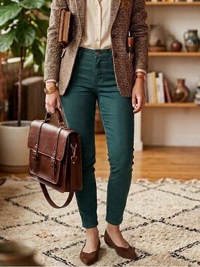 Democracy “Ab” technology Skinny Jeans in Deep Green